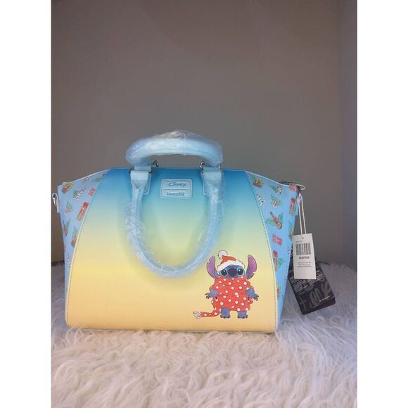 NWT Loungefly Lilo & Stitch Tropical Holiday Satchel Bag - Picture 2 of 2